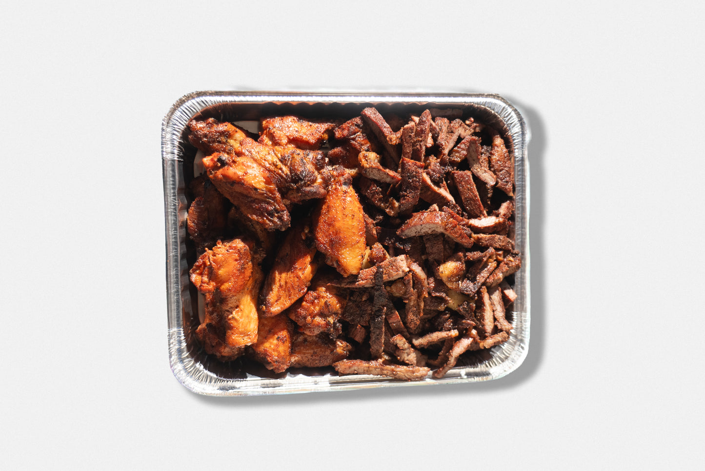 1/2 Tray Beef Suya & 1/2 Tray Chicken Wings